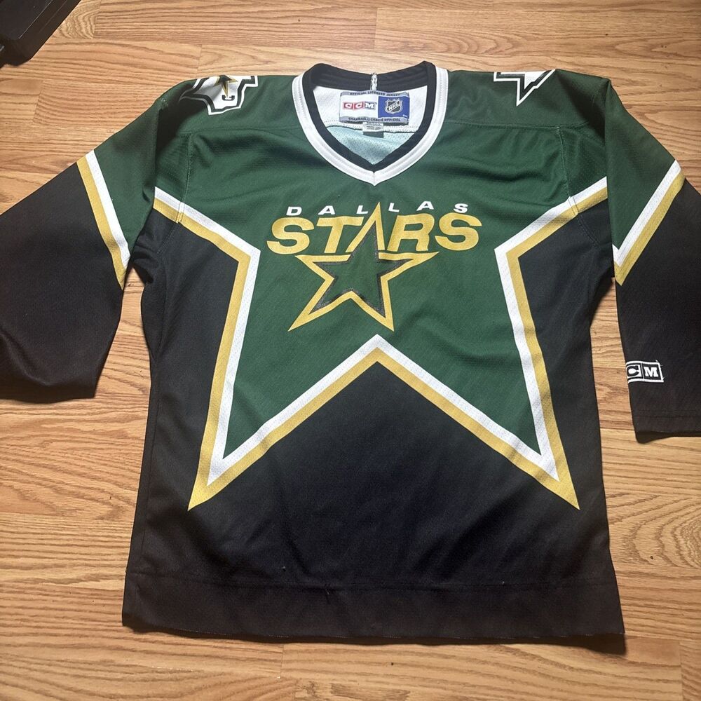 Vintage Dallas Stars Hockey Jersey Youth L/XL #3877